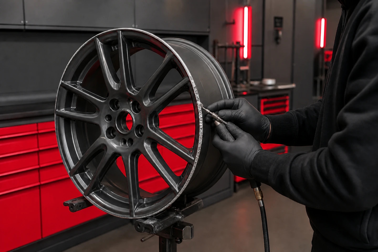 Alloy wheel refurbishment service
