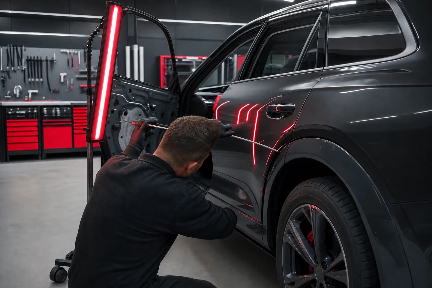 Paintless dent removal service