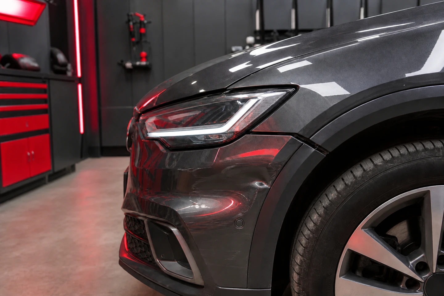 Front-end panel alignment before