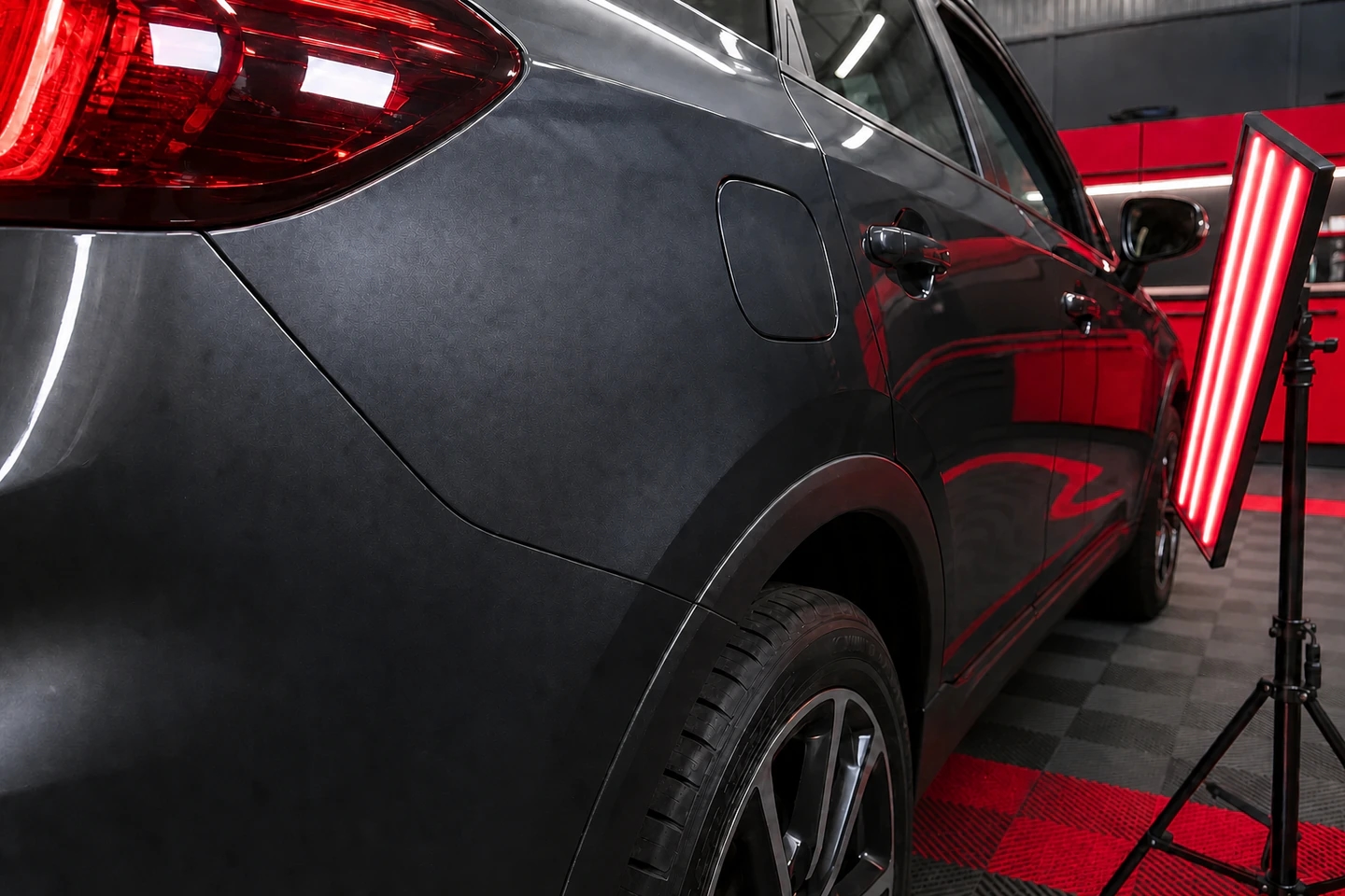 Quarter-panel scratch repair after